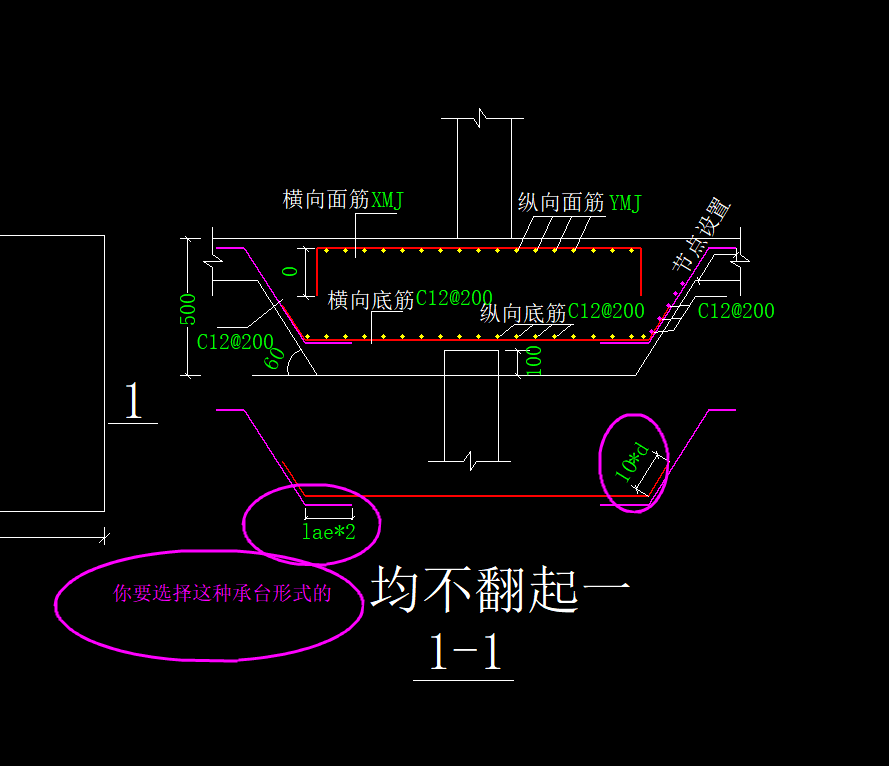 基础承台钢筋封边构造图片