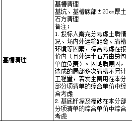 基槽