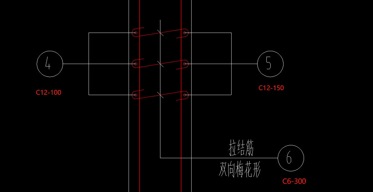 請問這個梅花拉結筋用a6600600這種形式怎麼表示