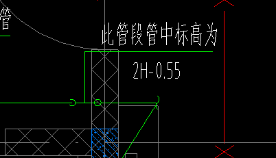 管道标高表示图图片