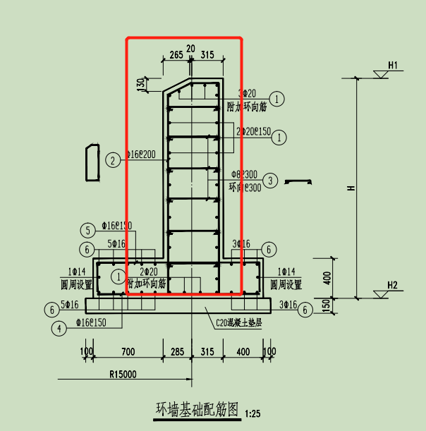 墙基怎么画图片