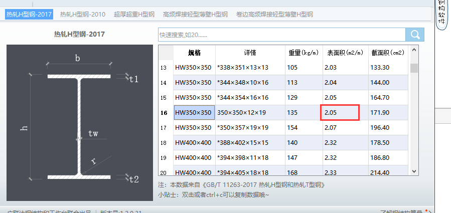 截面面积