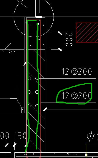 请问一下,绿色圈出来的这个是垂直的分布筋嘛,不是箍筋,对吗-服务新