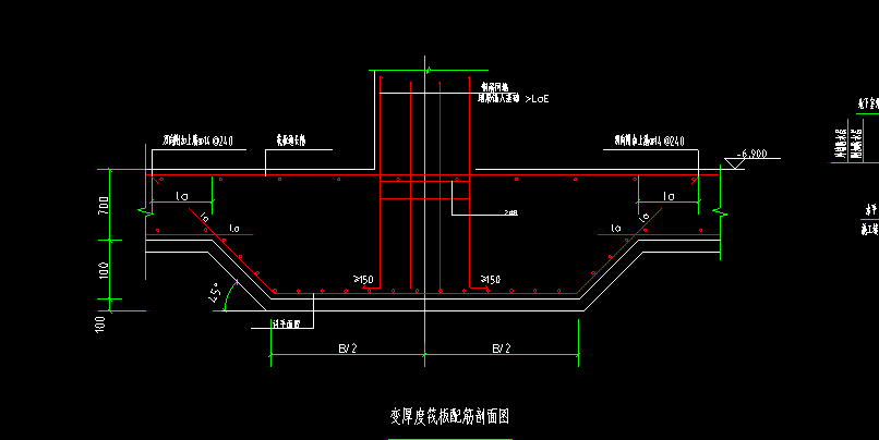 筏板变截面