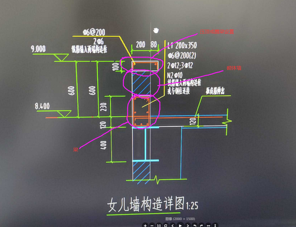 这个女儿墙怎么在广联达土建里画出