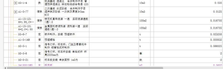 套定额