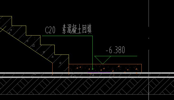 素混凝土回填