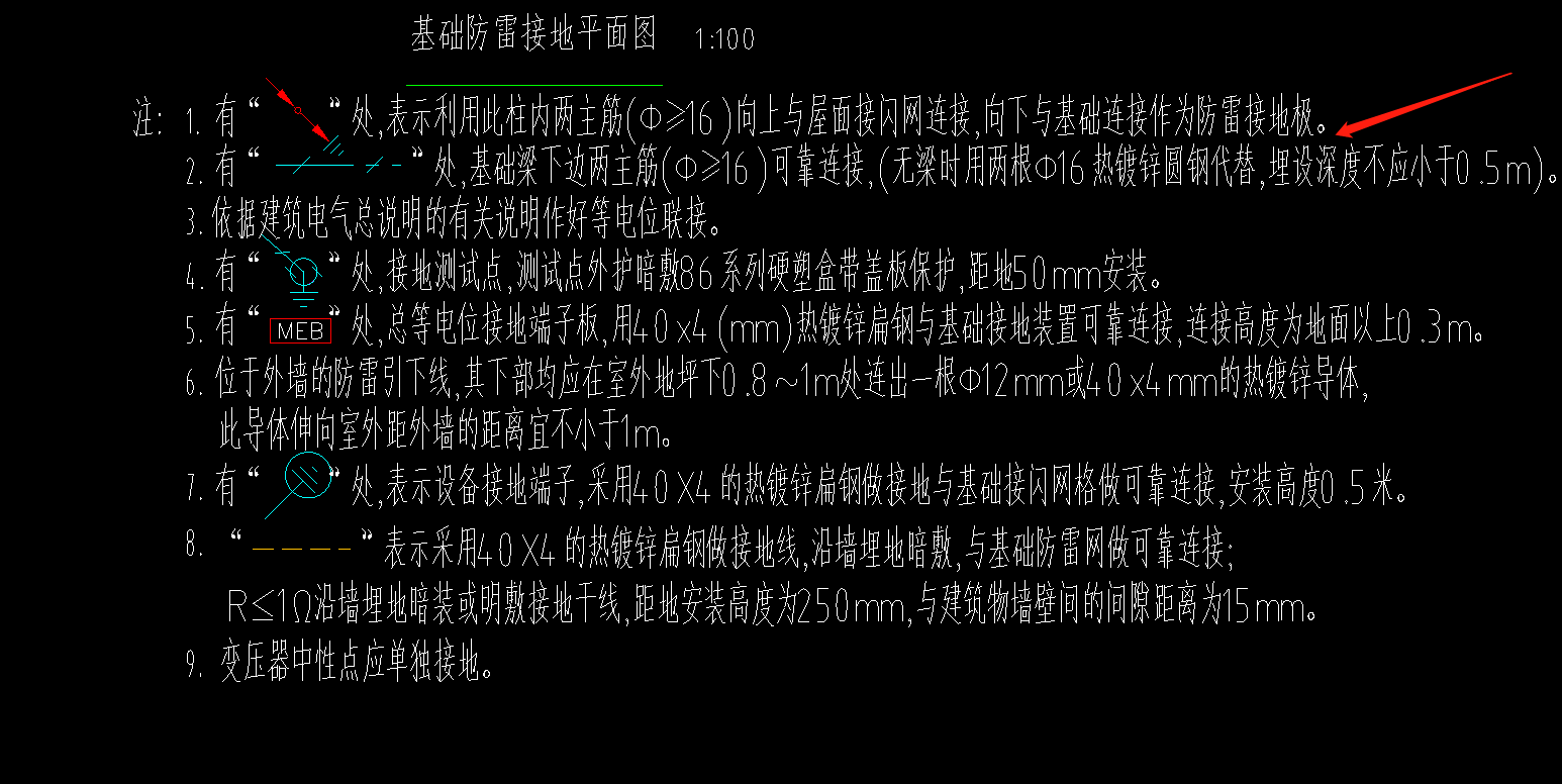 这里是8基桩承台接地?