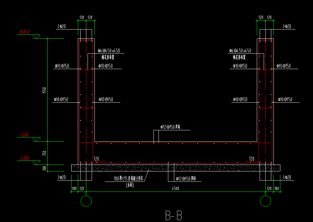 电梯井处采用砖胎模下图电梯井剖面图哪里是砖胎膜