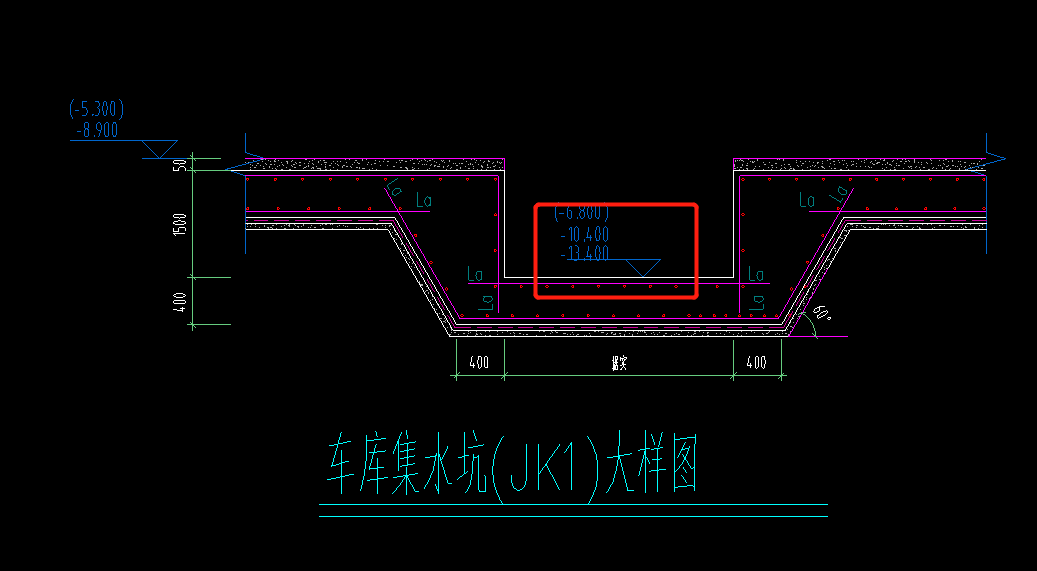 坑板顶标高