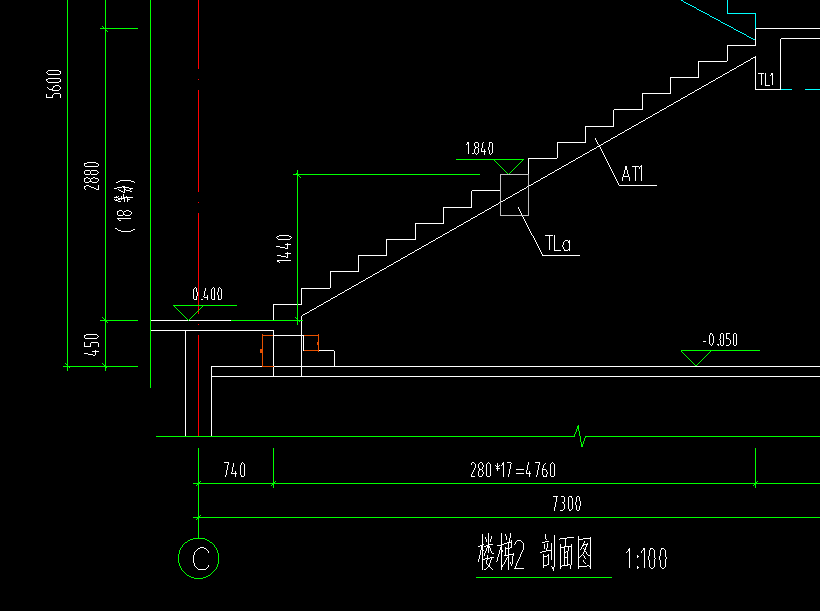 這個樓梯下的臺階的標高建築和結構不一致應該怎麼繪製-答疑解惑