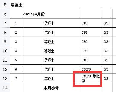 混凝土信息