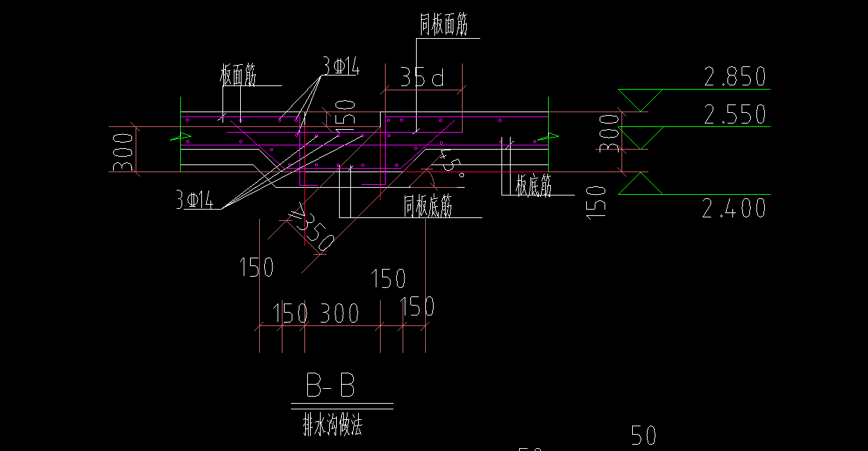 排水沟用什么构件画