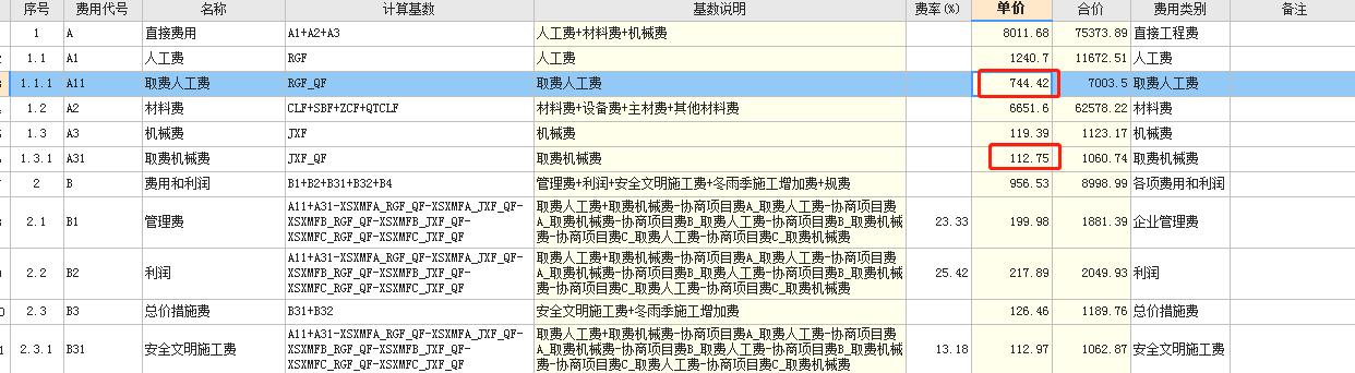 取费基数