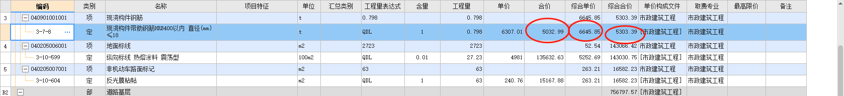 合价