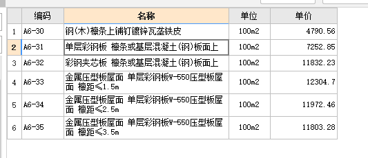 单层彩钢板和金属压型屋面这两个定额有什么不同,分别在那种情况下