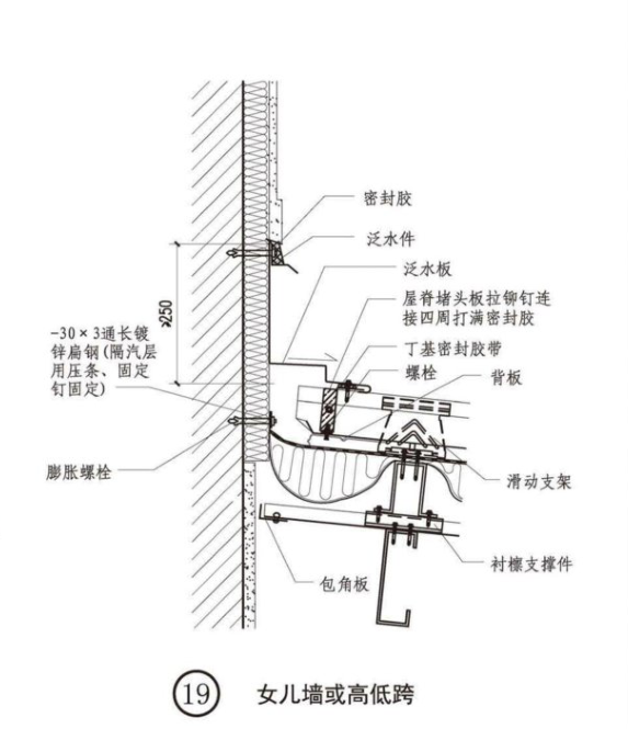 屋面变形缝