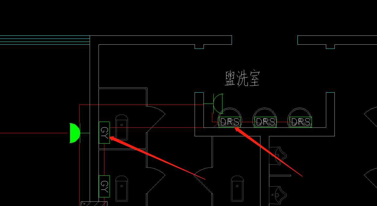 医院病房卫生间插座平面图drs,gy是什么