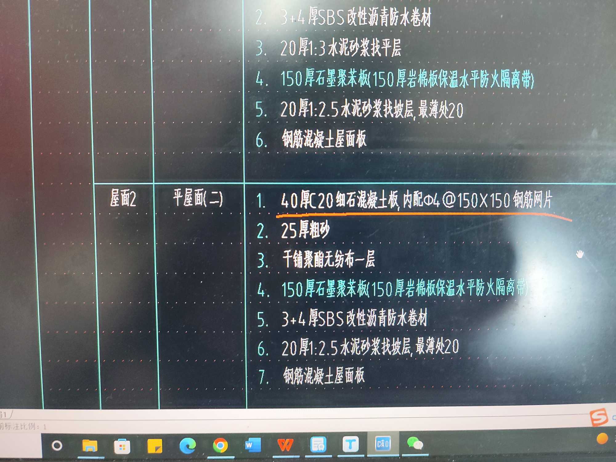 屋面面积