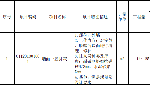 墙面抹灰