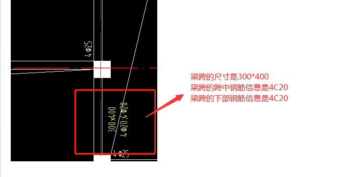 梁原位标注