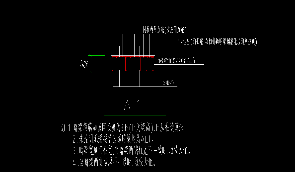 暗梁