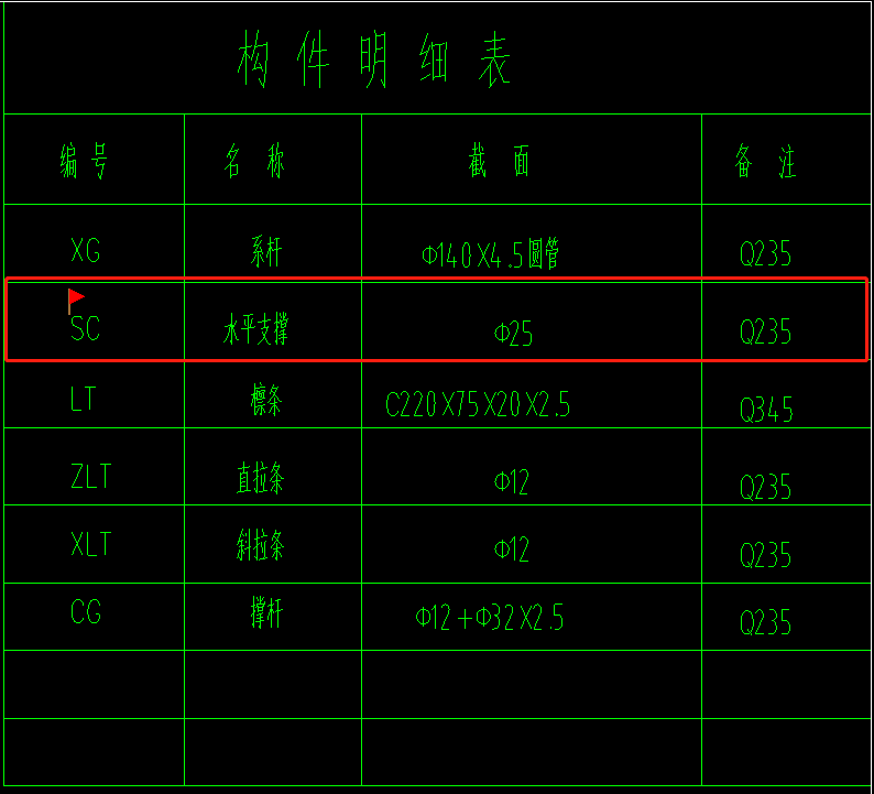 水平支撑