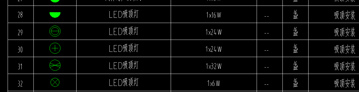 吸顶灯