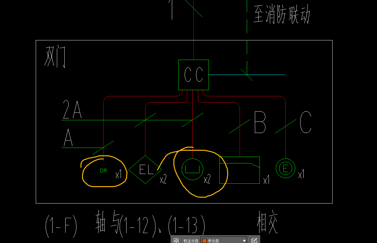 门禁图例符号图片