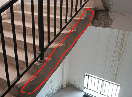 请问这个楼梯踏步侧面的腻子怎么计算?怎么套定额?可以套这个吗?