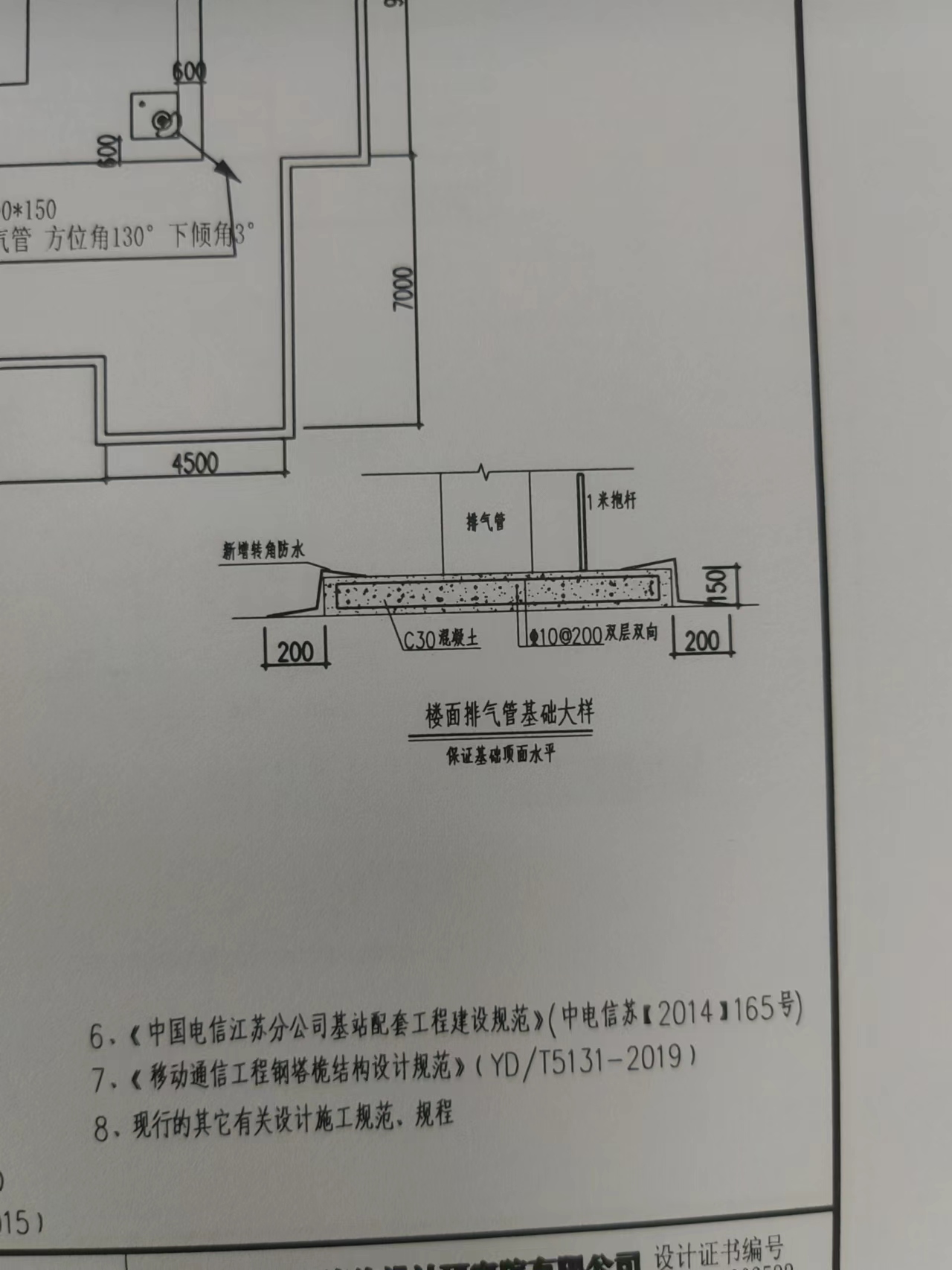 屋面设备基础