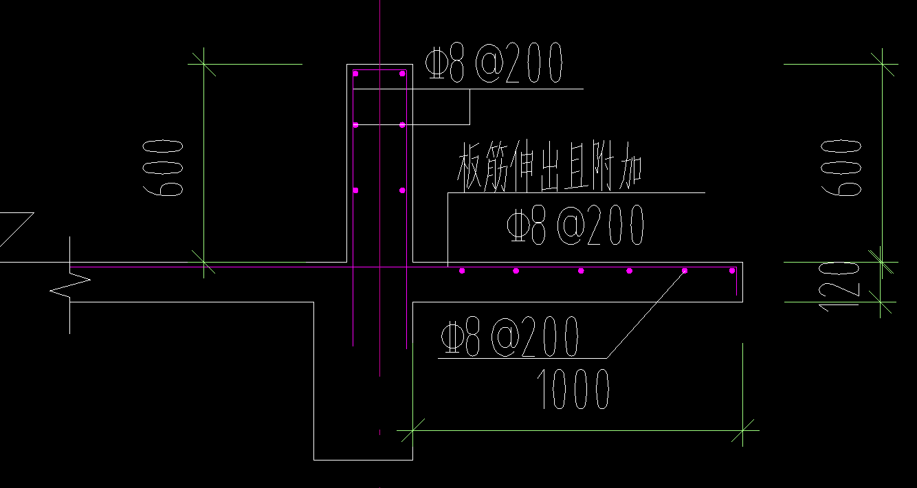 伸出