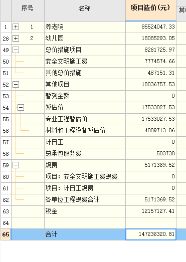 安全文明施工费