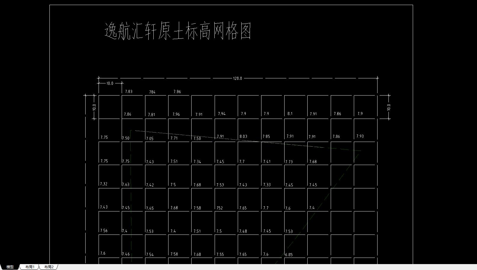 标高网格图