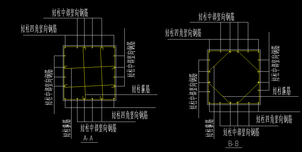 短柱杯口壁内间距图解图片