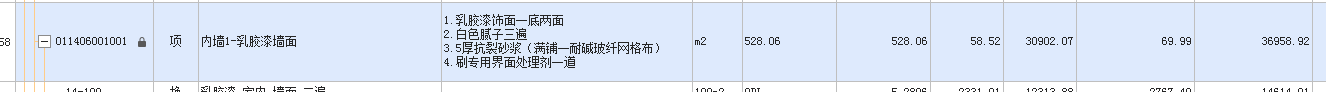 项目特征