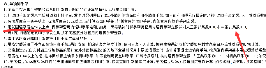 墙脚手架