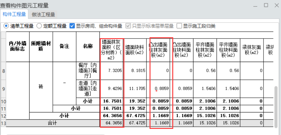 凸出墙
