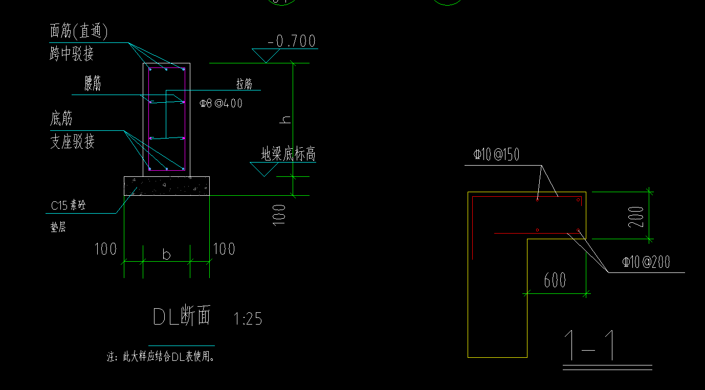 通长筋