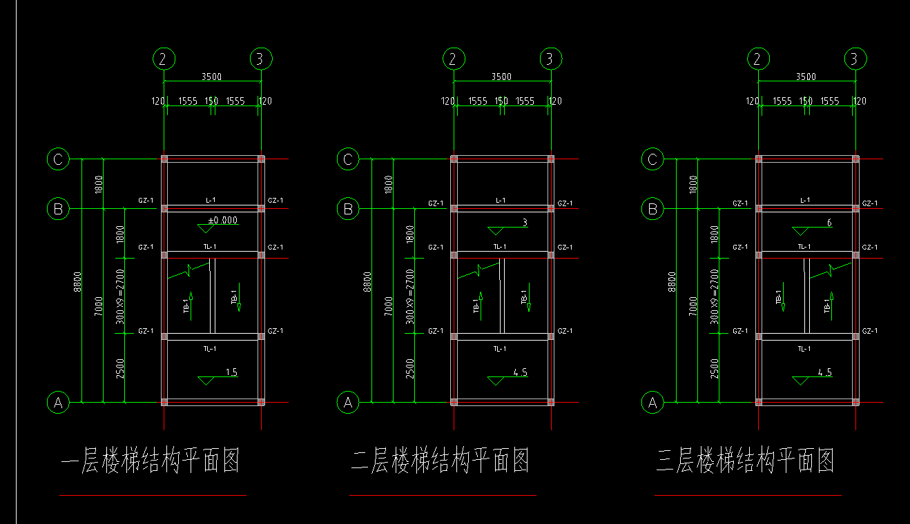 楼梯投影面积计算