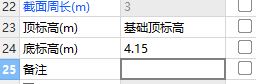 底标高