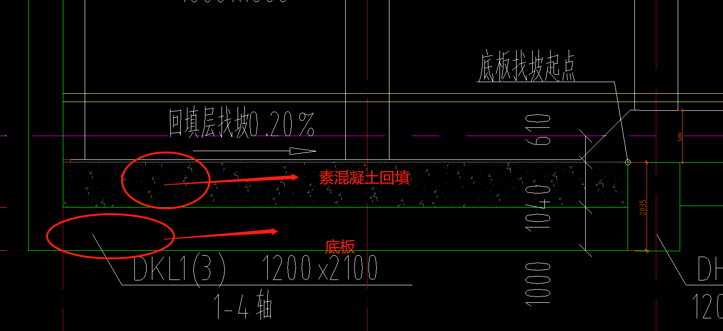 素混凝土回填