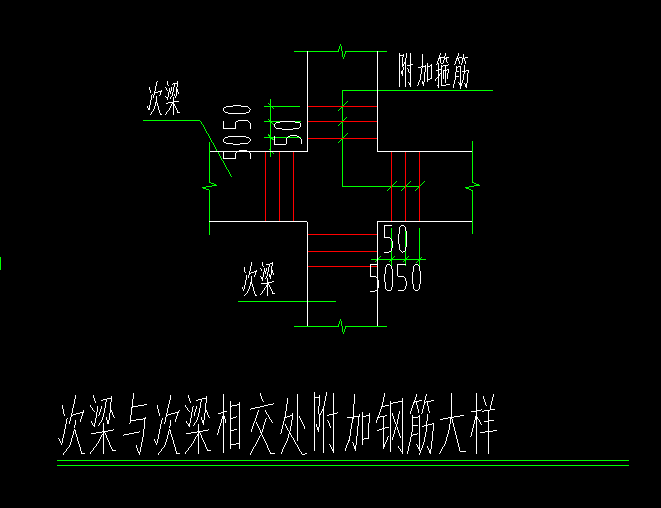 主次梁附加箍筋