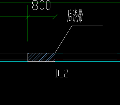 后浇带怎么画
