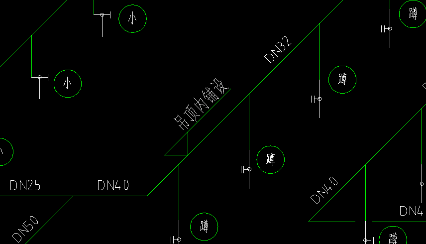 吊顶内敷设