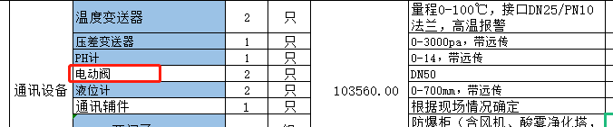 电动调节阀