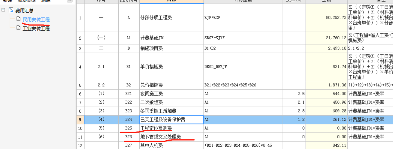措施费