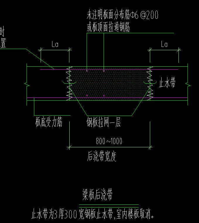 后浇带钢筋