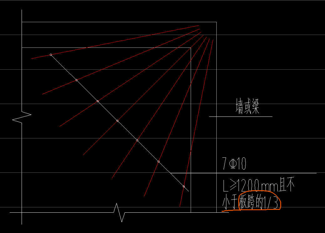的放射筋