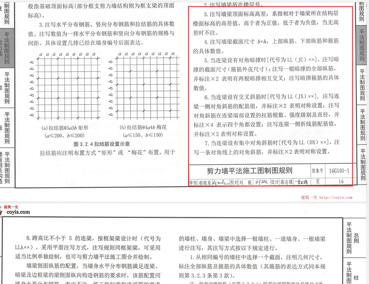 梁集中标注